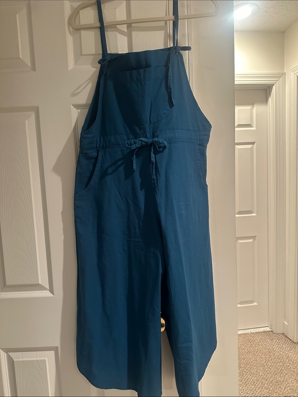 EARTHBOUND Teal Jumpsuit One-Piece with Tie Waist